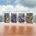 SHP Best Sellers Acrylic Pokemon Booster Packs Case 4 Slot Pokemon Cards Pack High Quality Display Case