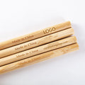 Custom Engraved Laser logo Bamboo Straw Without Skin New Product Ideas 2023