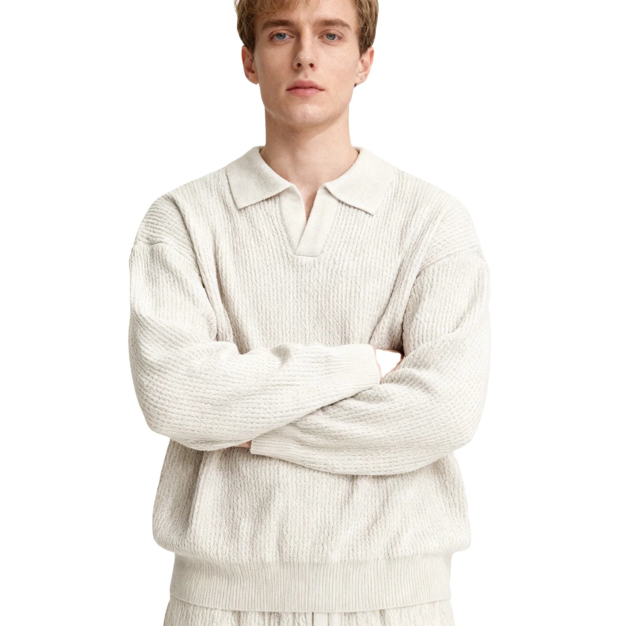 OEM Factory Custom Knitwear Plain Loose Casual Men Knitted Pullover Sweater Fall Winter