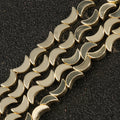 Natural 5MM Moon Shape 9K Gold Color Semi Gemstone Hematite Loose Stone Beads for Jewelry Making DIY Necklace Bracelet Earring