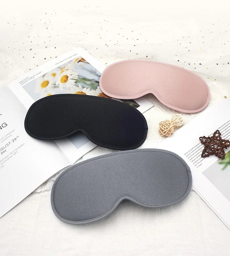 Adjustable Lightweight Comfortable Memory Foam Contoured 3D Sleep Mask Blindfold Travel Blackout Eye Mask for Sleeping