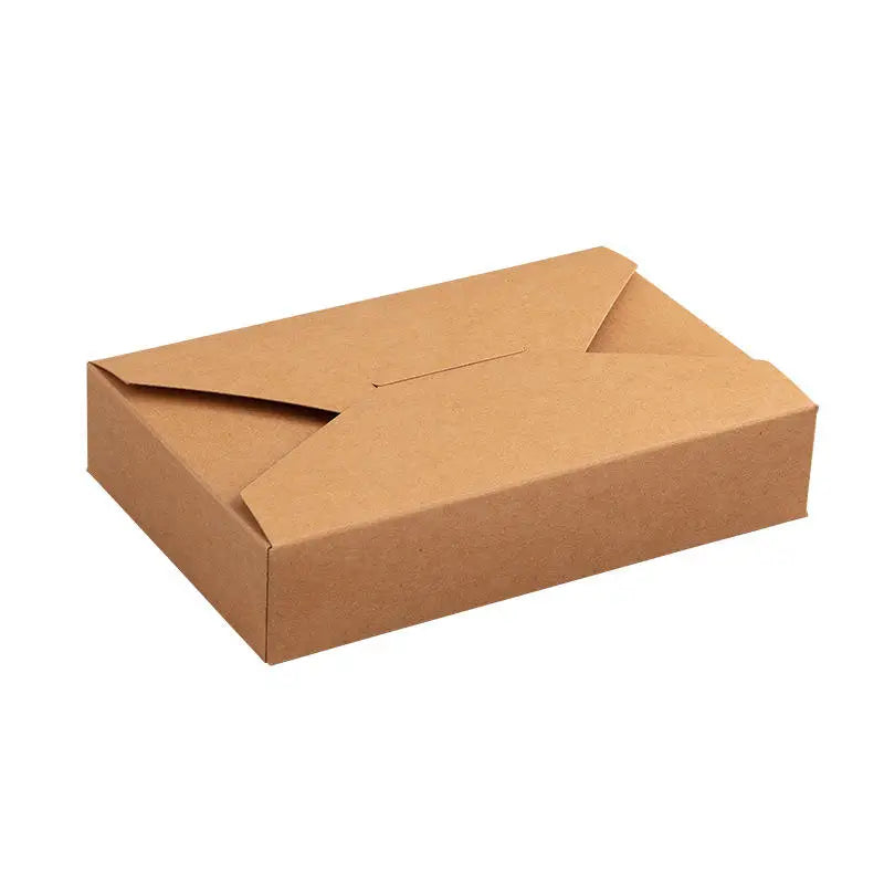 Recycled Materials Corrugated Board Gift Box Simple Envelope Pastry Cookie Food Packaging for Supermarket Promotion
