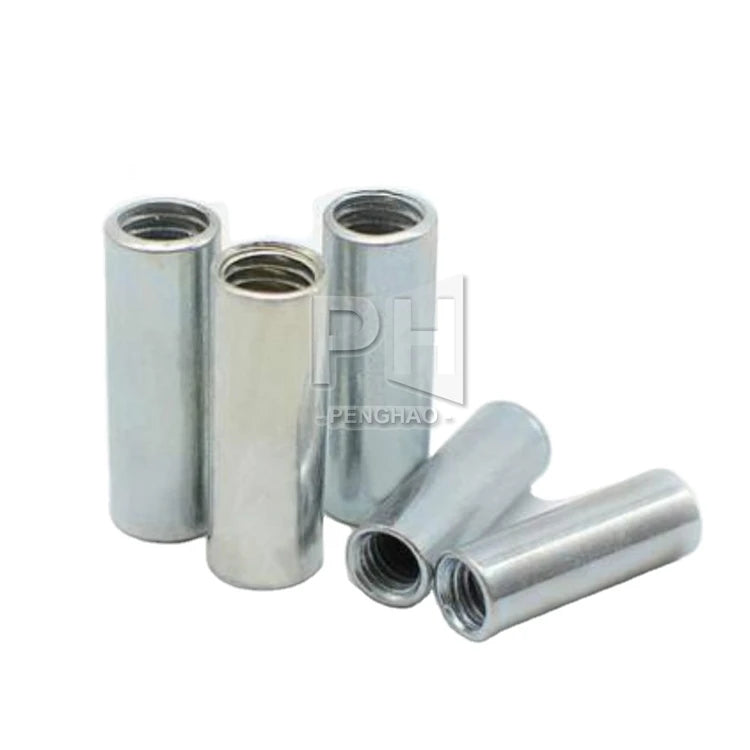 M6 M8 M10 M12 Carbon Steel Galvanized and Long Round Z Screw Connection Nut Standoff Spacer Coupling Nut