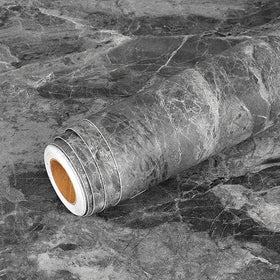 ORON Waterproof 3D Grey Concrete Self Adhesive Wallpaper Vinyl Cement Peel and Stick Wallpaper Roll for Room Decoration Items