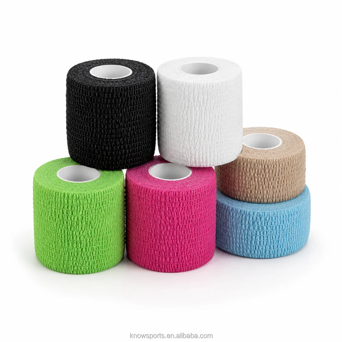 Sweat Resistant Cotton EAB Elastic Adhesive Bandage Multi Color Weightlifting Wrap for Cross Training Thumb Finger Protection MegaBDM