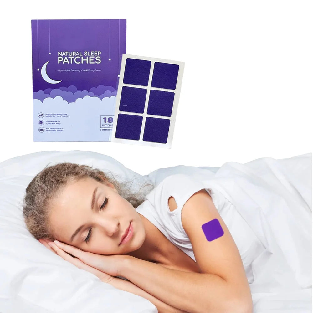Natural Ingredietns Transdermal Relief Stress Sleep Support Patches Lavender Essential Oil Sleep Aid Patches for Deep Sleeping