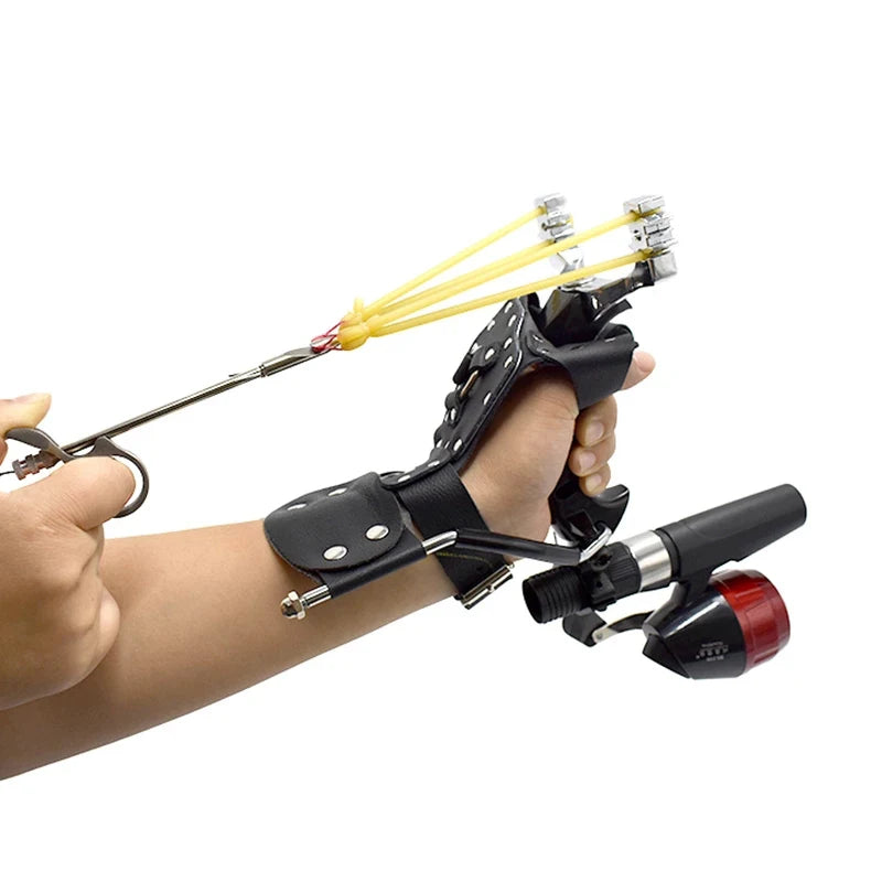 Outstanding Quality Outdoor Hunting Slingshot Metal Stainless Rubber