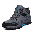 Men's All-Season Outdoor Hiking Boots Waterproof Genuine Leather Ankle Boots with Anti-Slip Feature for Winter Autumn Hiking