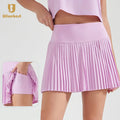2-In-1 Wholesale Custom Shorts Pleated Golf Skirts High Waist Cool Fabric  Side Pocket Sport Tennis Clothing