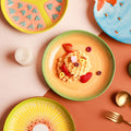 Eco-Friendly Ceramic Tableware Sets Lovely Style Irregular Plates for Fruit Salad Snacks for Presents