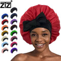 ZTZISilk Bonnet for Sleeping Satin Sleep Cap for Men and Women Bonnet for Curly Straight Hair Silk Bonnet with Wide Elastic Band