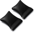Portable Soft Square Design PU Leather Cosmetic Bag Self-Closing Feature No Zipper Small Makeup Jewelry Storage Container