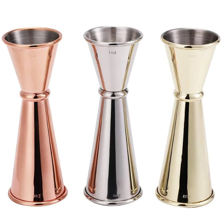 304 Stainless Steel Custom Logo Personalized 30ml 60ml Golden Japanese Jigger for Bar