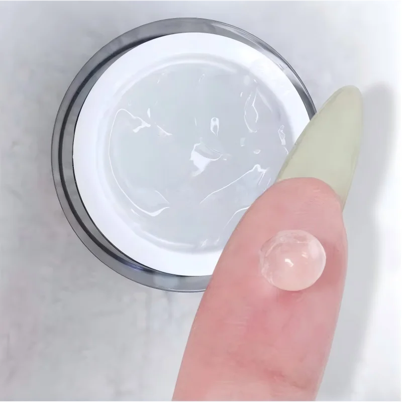 5ml Soft Solid Nail Gel Glue for Press on False Nails Solid Adhesive Gel Solid Clay Gel Fake Nail Tips Rhinestone Glue