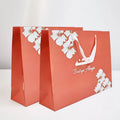 Custom Printed Your Own Logo White Brown Kraft Gift Craft Shopping Paper Bag With Handles