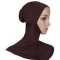 Wholesale Women's Solid Plain Modal Cotton Ninja Bonnet Hijab Head Neck Cover for Hair Loss Casual Underscarf Hair Cap
