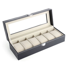 Personalized Luxury Digital Leather Watches Box Quartz Watch Display Stand 6-bit Standard Edition Watch Box