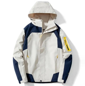 Custom Logo Mens Outdoor Breathable Windbreaker Waterproof Sports Hooded Tactical Hiking Jacket