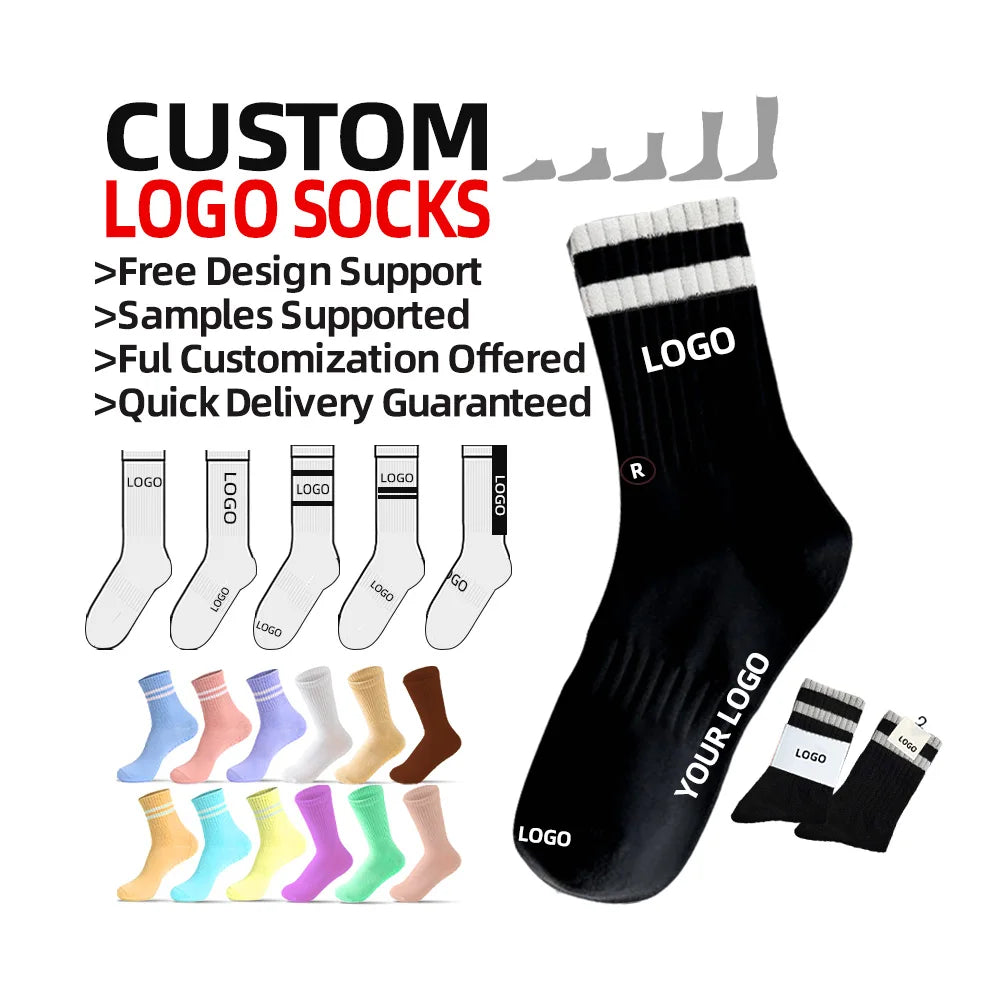Manufacturers Wholesale Top Quality Professional Sporty Cotton Men Dress Sock Custom logo Branded Mens Sock