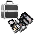 Custom Logo Portable Lightweight Traveler Makeup Case Aluminum Suitcases Open Closure Large Capacity Water Resistant Nail