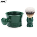 Hot Sell 2in1 Beard Synthetic Shaving Brush Bowl Set for Men Shaving Brush and Soap Bowl Premium Black Men's Shaving Brush
