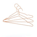 Rose Golden Color Hangers Wire Metal Clothes Laundry Rack Custom Hanger