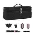 Eco-Friendly Double Layer Quilted Polyester Storage Bag for Hair Dryer Curling Iron Tool Organizer Zipper Closure Fashion