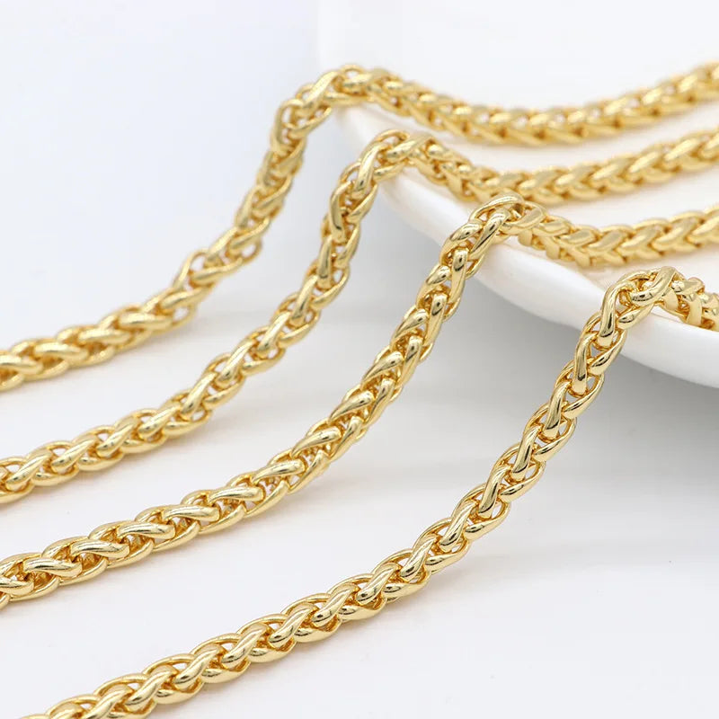 Wholesale 14K Gold Fashion Metal Style Hollow Thick Stainless Steel Chain Personality Flower Basket Chain for Hip Hop Necklace