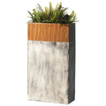 Nordic Modern Garden Planter Vase Indoor/Outdoor Fiberglass Vertical Flower Pots Classic Design for Floor Usage