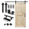 RHETECH Europe Rustic Style 6.6 FT Wooden Glass Sliding Barn Door Hardware Kit Includes Steel Brass Zinc Alloy Iron Bedroom