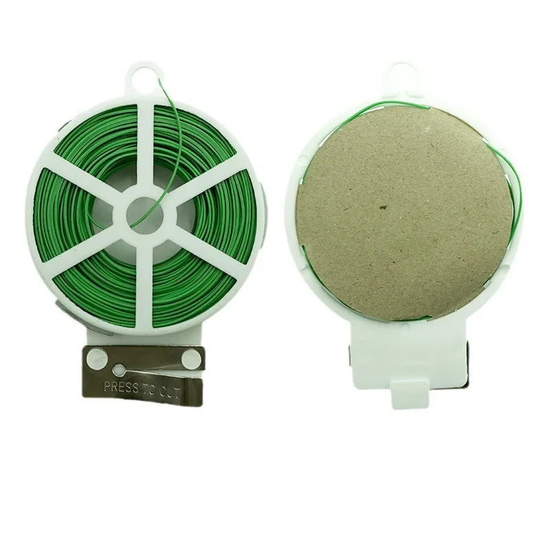 Garden Twist Tie Plant Support Roll Cutter 20/30/50m/100m Soft Plastic Customized Size for Garden Worker