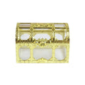 Gold Plating Party Favors Souvenir Clear Plastic Treasure Boxes for Wedding Party Guests
