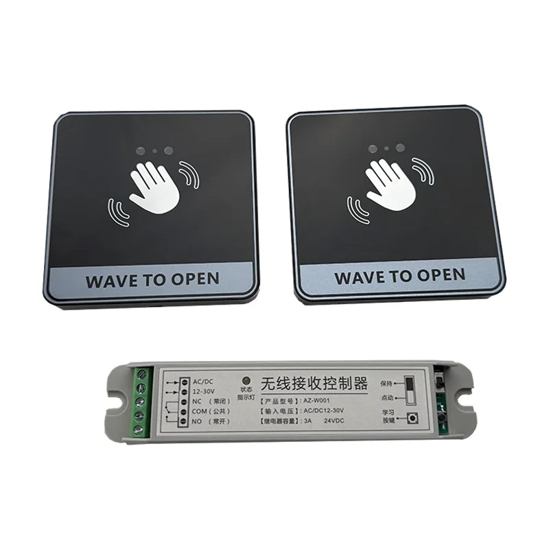 OUTUS Wireless 2.4G Exit Button Automatic Door Exit Release Button Switch Used for Wireless Touchless