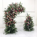 GNW 2024 Supplies Fluffy High Simulation Wedding Flower Arch Party Decoration Entrance Arch for Wedding Backdrop