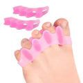 1Pair Silicone Toe Separator Fingers Feet Toe Spreader Hallux Bunion Corrector Toe Straightener Corrector Finger Separators