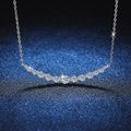 Wholesale New Luxury Trendy Moissanite Necklace 925 Sterling Silver With Certificate Wedding Necklace Jewelry for Women