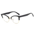 2024 Custom Logo Half Frame Cat Eye Glasses Anti Blue Light New Eyeglasses Frames for Women