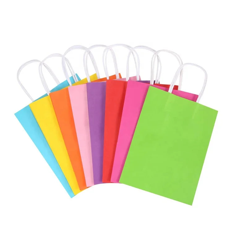 KM 31*11.5*25cm Eco-Friendly Classic Kraft Paper Gift Bag Twisted Handles Lamination Digital Printing for Clothes Shoes Gifts