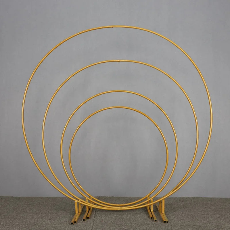 Wholesale 2M Wedding Wrought  Iron Ring Shelf for Party Activities Background  Arch Decoration Props