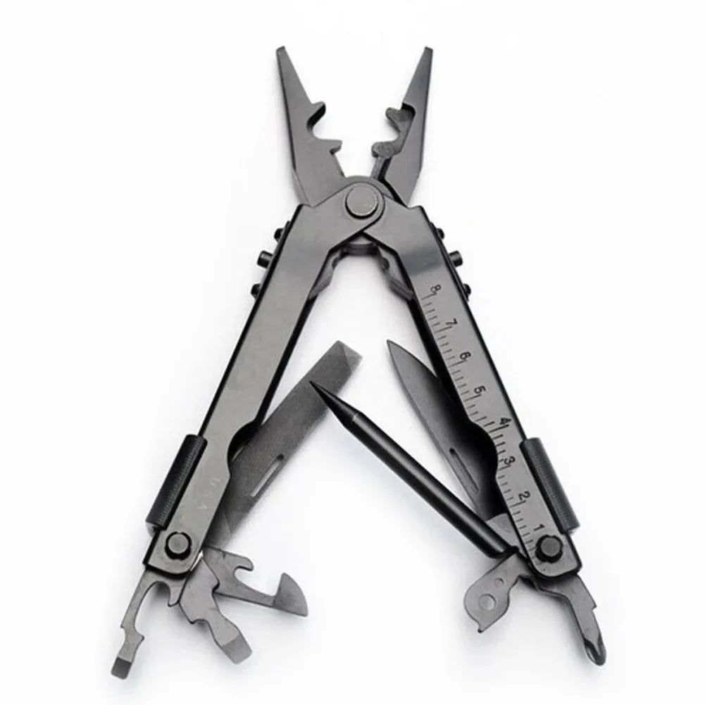 All-Steel Multifunctional Multi Function Tool Telescopic Pliers Head Multitool Outdoor Camping Emergency Ring Pliers