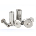 Stainless Steel Flat Head Hexagon Socket Sleeve Barrel Connector Nut Hex Socket Flat Head Sleeve Barrel Nut
