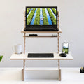 For  Wooden Height-Adjustable Monitor Stand Riser Bed Tray Computer Cup Slot Sofa Desk for Gaming Laptop Standing Office Desks OEM