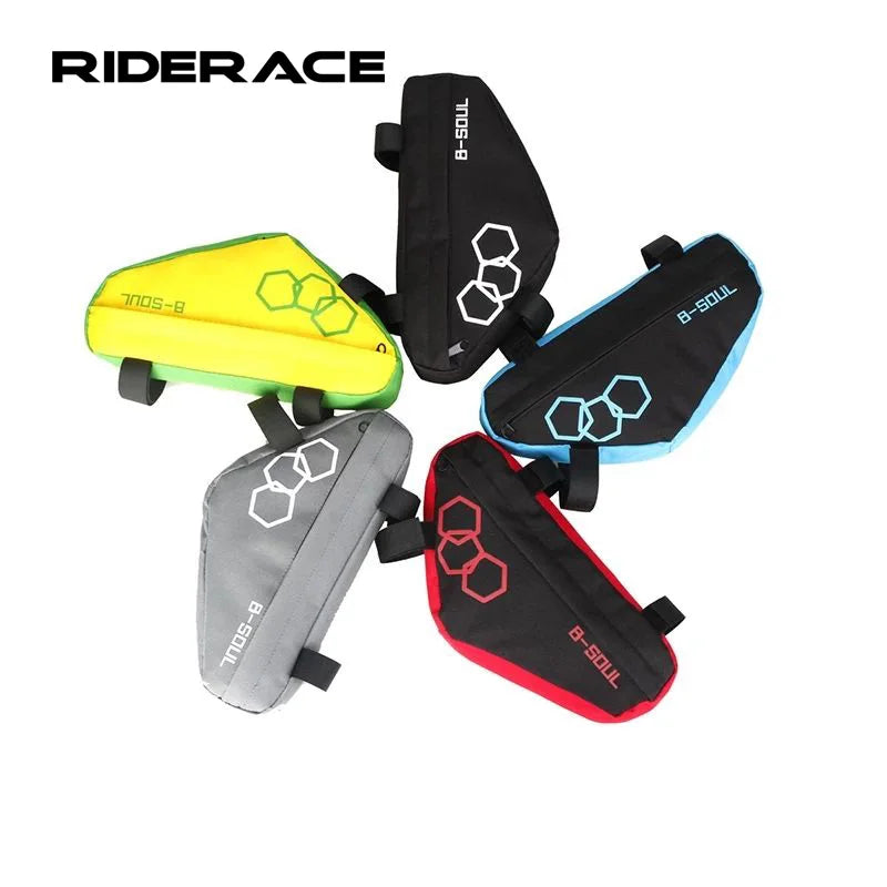 RIDERACE Mountain Bike Triangle Bag Bicycle Triangle Pouch Drop  Cycling Frame Front Tube Bags Frame Holder Saddle Pannier Bag