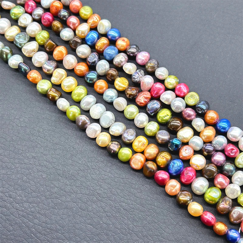 Wholesale Small 4-6mm Freshwater Loose Pearls Natural Punch Beads Jewelry Variety Included