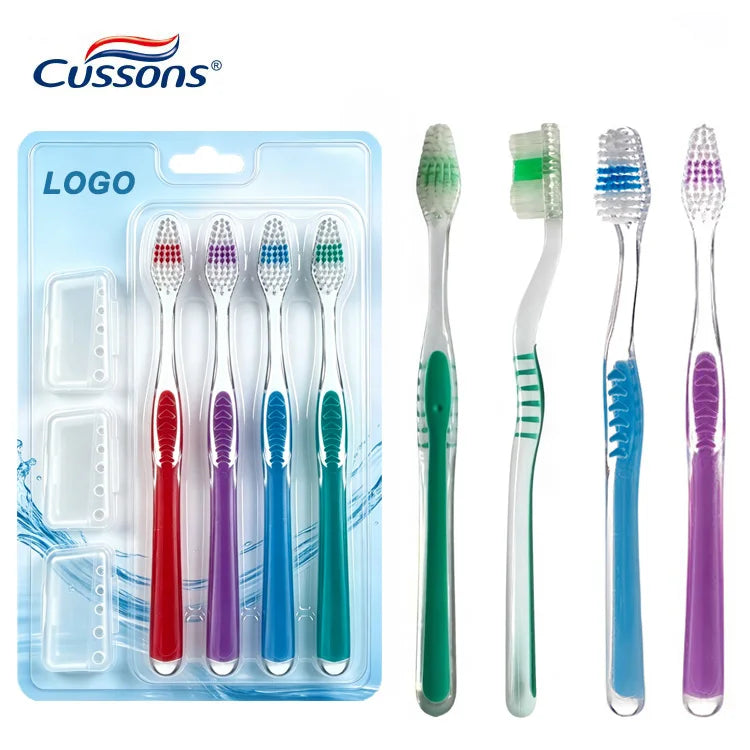 Factory Supplier Popular Adult Toothbrush Plastic Toothbrush Custom Manual Eco-Friendly Rubber Adult Soft Bristles Toothbrush