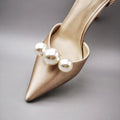 New Popular Elegant Pearl Wedding Shoe Decoration High Heel Removable Shoe Buckle for Women