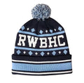 New Fashion Sport Knitted Pom Pom Beanie Hat Cap Stripped Beanies Custom Jacquard Beanie