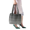 Women's Large Capacity Open Top Tote Bags Portable Knitted Polyester Hot Sale Fashionable Summer Autumn Travel Shopping Factory