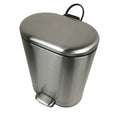 European Fashion Style Stainless Steel Bathroom Trash Can Toilet Brush Holder Set