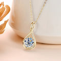 Romantic 18K Gold Plated Classic Four Claw Moissanite Pendant Women S925 Sterling Silver Necklace